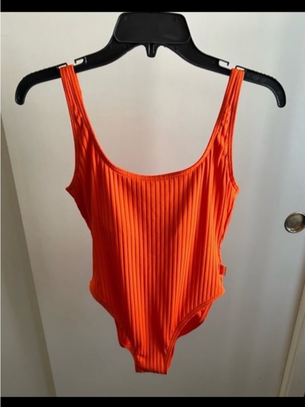 Michael Kors Orange Ribbed Women’s One-Piece